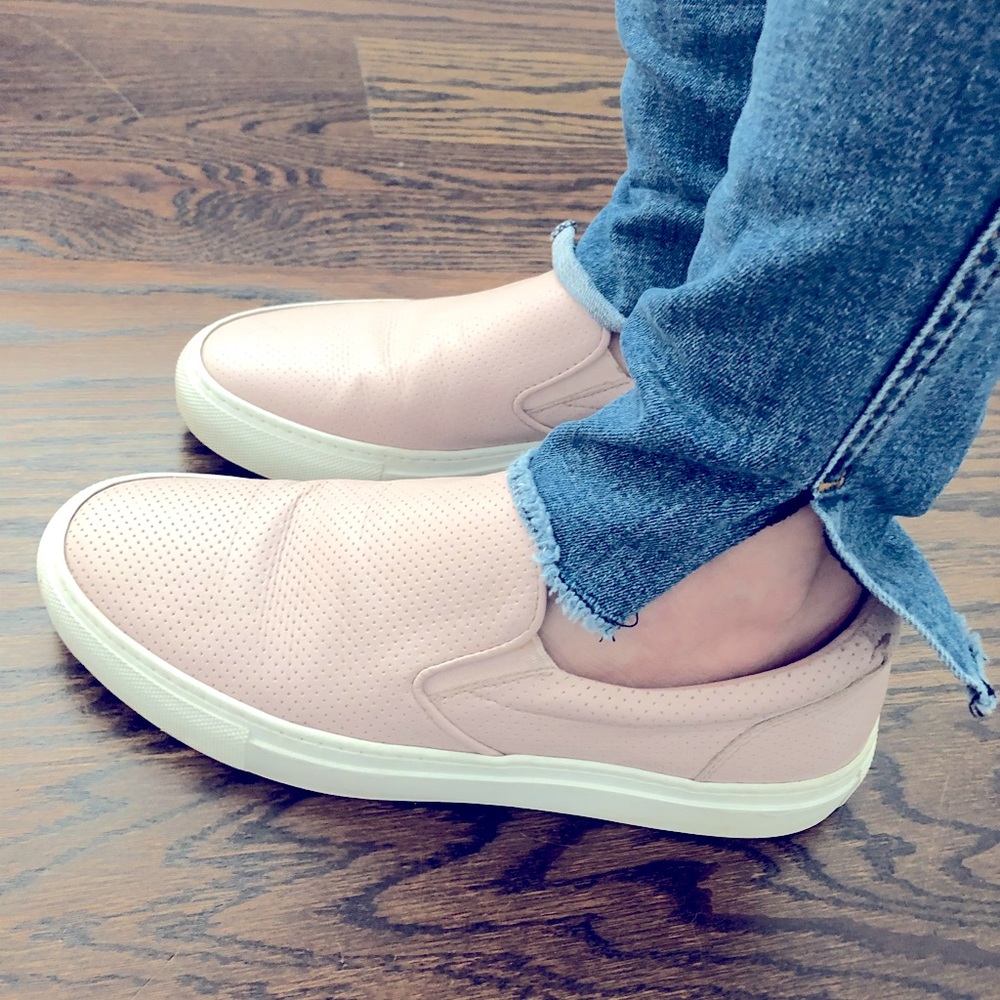 Greats - Brooklyn pink slip/ons size 8.5 US/ 6.5 UK/ 38.5 EUR- VG cond